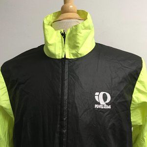 PEARL IZUMI black neon green cycling jacket pouch pocket S